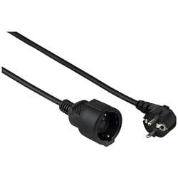 hama 00047869 Schutzkontakt-Verlängerungskabel Profi, 3 m, Schwarz