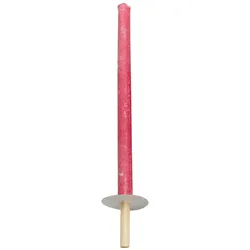 Ströbel, Fackel, 10er-Set Wachsfackeln mit Holzgriff und Handschutzteller, Brenndauer ca. 60 min