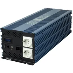 Fraron BluePlus Wechselrichter 3000W 12V reiner Sinus mit 20A Ladegerät & Bluetooth