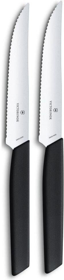 Steakbesteck VICTORINOX "Swiss Mo", schwarz, Stahl, Essbesteck-Sets, Steakbesteck schwarz Einheitsgröße