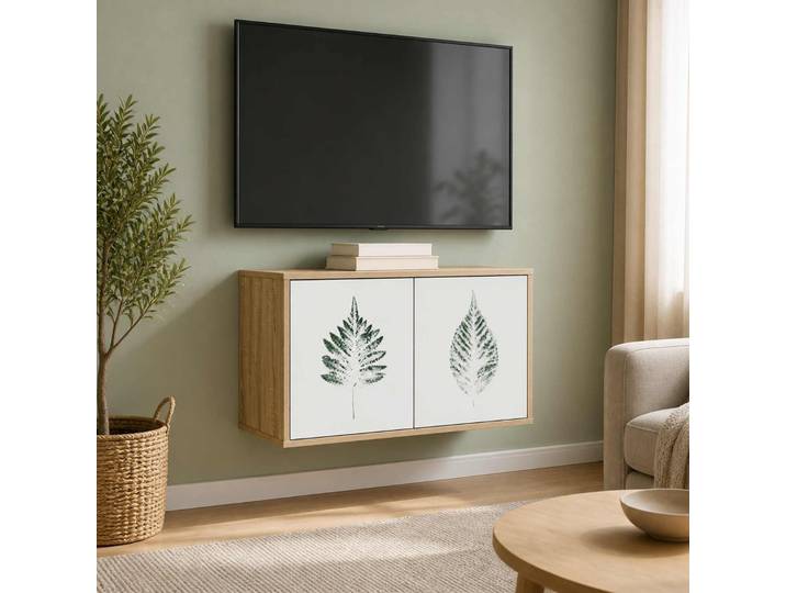 vidaXL Wandmontierter TV-Schrank HANAU 69 x 33 x 40 cm Sonoma-Eiche