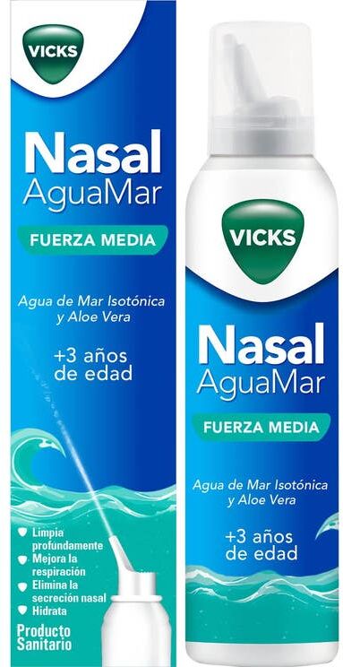 Vicks Nasaly Agua de Mar Jet Tónico 120 ml