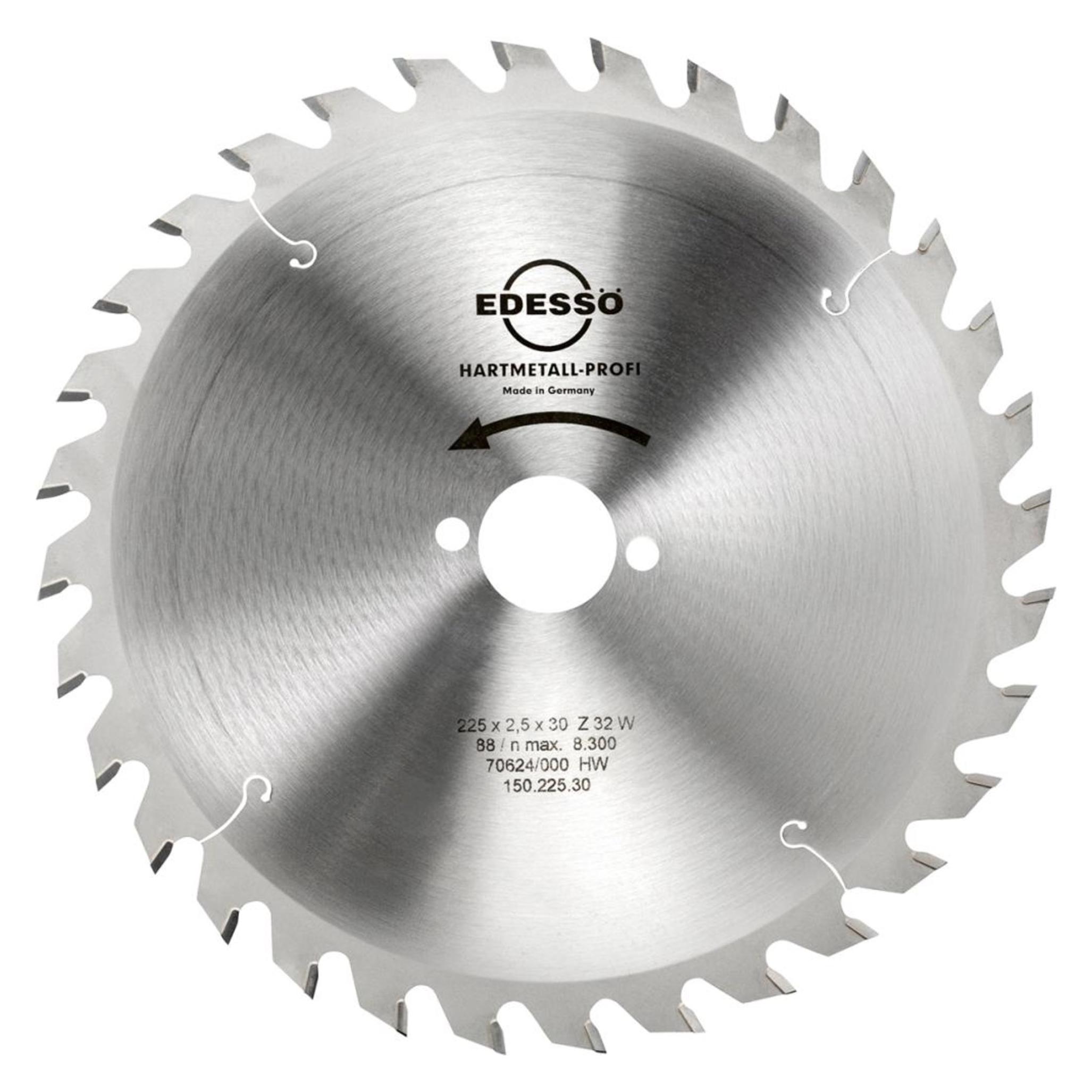 Edessö Kreissägeblatt HW Profi 225 x 2,5 x 30 mm 32 Zähne W (4010912000582)