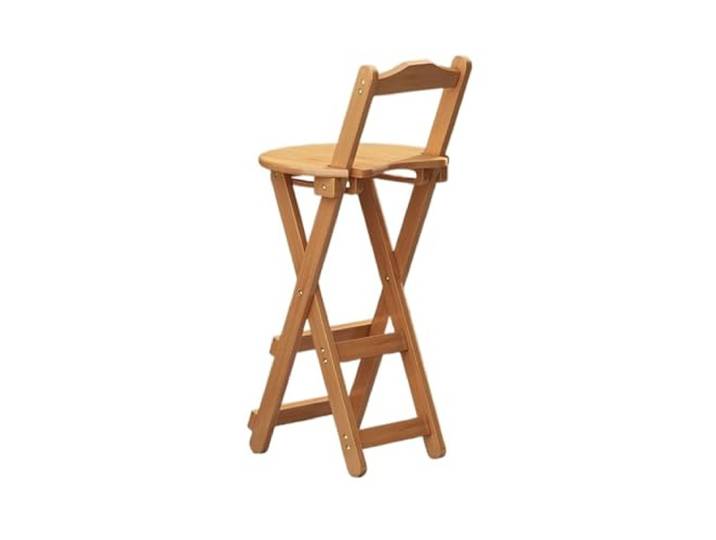 IUVYTA Tragbarer Barstuhl, Möbel, Milchteeladen, Kassierer Hoher Hocker, Wohnzimmer-Rücken-Esszimmerstuhl, einfacher Klapphocker(Original color-75cm)