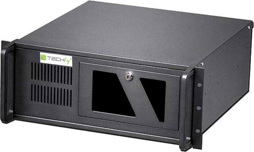 Techly I-CASE MP-P4HX-BLK2 Serverbehuizing, Zwart, ATX, Metaal, 4U