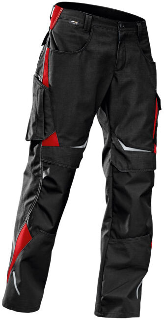 Pantalon Kübler Pulsschlag 2324 noir/rouge moyen taille 48 ; Kübler Workwear (2324 5353-9955-48)