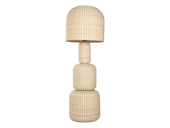 Lampadaire en rotin beige 50x50x148 cm