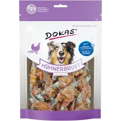 DOKAS Hühnerbrust mit Fisch 220 Gramm Hundesnacks