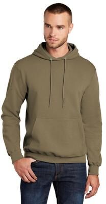 Port & Company PC78H Co Core Fleece Pullover Hooded Sweatshirt in Coyote Brown size 3XL