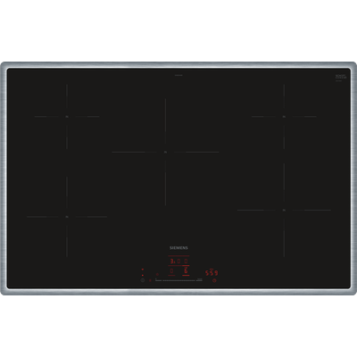SIEMENS Induktions-Kochfeld "EH845HVB1E", schwarz, B:80,2cm H:5,5cm T:52,3cm, Kochfelder, Effizienter Kochen dank Home Connect Verbindung