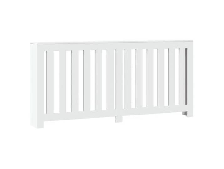 vidaXL Cache-Radiateur Blanc 175 x 20 x 82 cm Bois d'ingénierie
