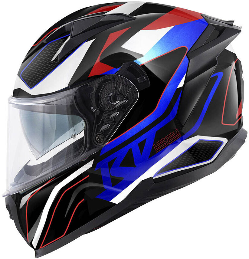 Casco Moto Integrale Kappa KV52 ATLANTIC Nero Opaco Blu Meta taglia S