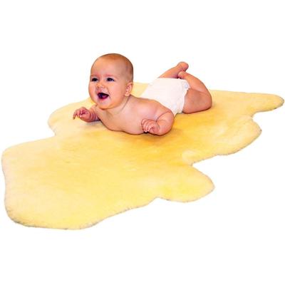 Fellteppich HEITMANN FELLE "Baby-Lammfell" Gr. 41, beige, B:50cm H:30mm L:80cm, Lammfell, Teppiche, Fellteppich, echtes Lammfell, waschbar, Kinderzimmer