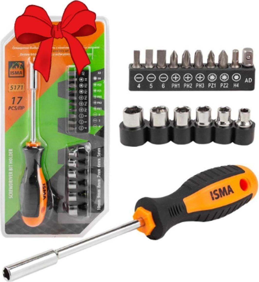 ISMA Universele schroevendraaierset met 17 bits