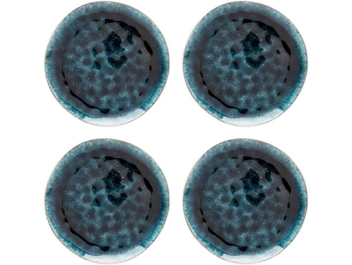 Teller KARE DESIGN Azur , blau, H:2,1cm Ø:20,5cm, Steingut, Speiseteller, Teller, verschiedene Größen, aus Steingut