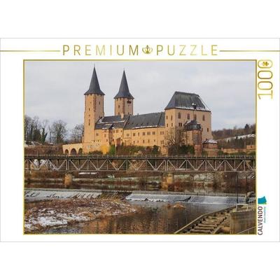 CALVENDO Puzzle Schloss Rochlitz | 1000 Teile Lege-Größe 64x48cm Foto-Puzzle für glückliche Stunden