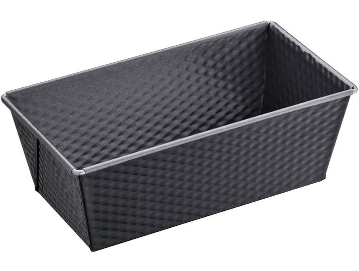 Kastenform KAISER BACKFORMEN Inspiration , grau, B:12,5cm L:25,5cm T:5,9cm, Stahl, Küchenformen, Kastenform, Mini Königskuchenform, Kastenbackform, Stahl antihaftbeschichtet
