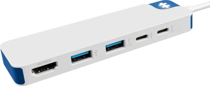 Targus Hyper Drive Dock HD4101BUGL Flex 5 USB-C 100W weiß/blau