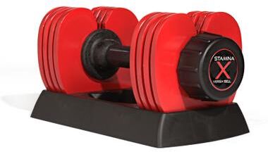 Stamina X Versa Bell(50lb)(1 Dumbbell) by Stamina in Red Black
