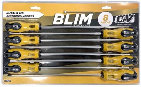 Pack 8x Chaves de Cruz/Fendas Longas - BLIM