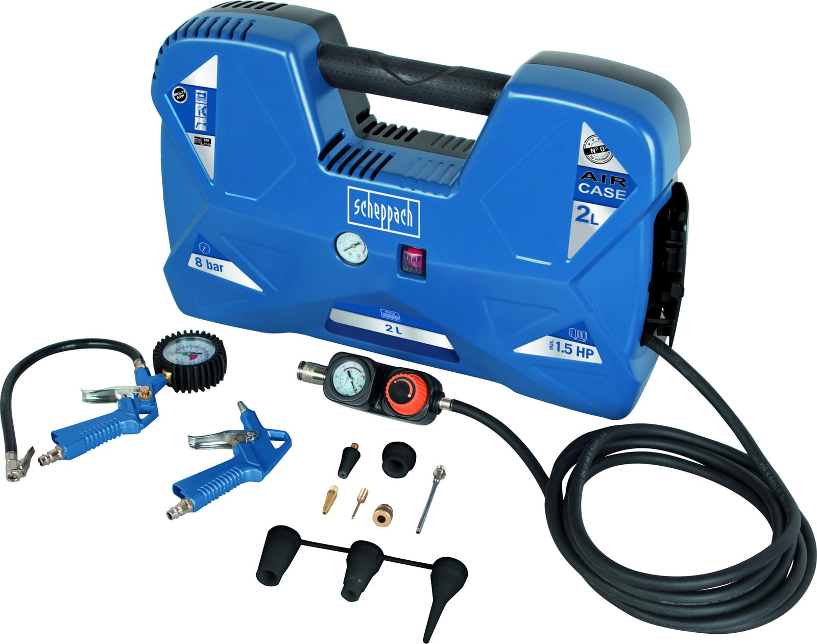 Scheppach compressor Aircase 1100W 2 liter 230V 50Hz