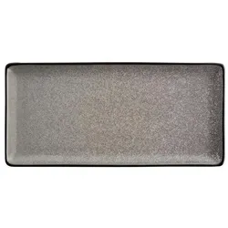 Gastronoble Olympia Mineral rechteckige Teller | 33,5 x 16cm | Porzellan | 12 flache Teller