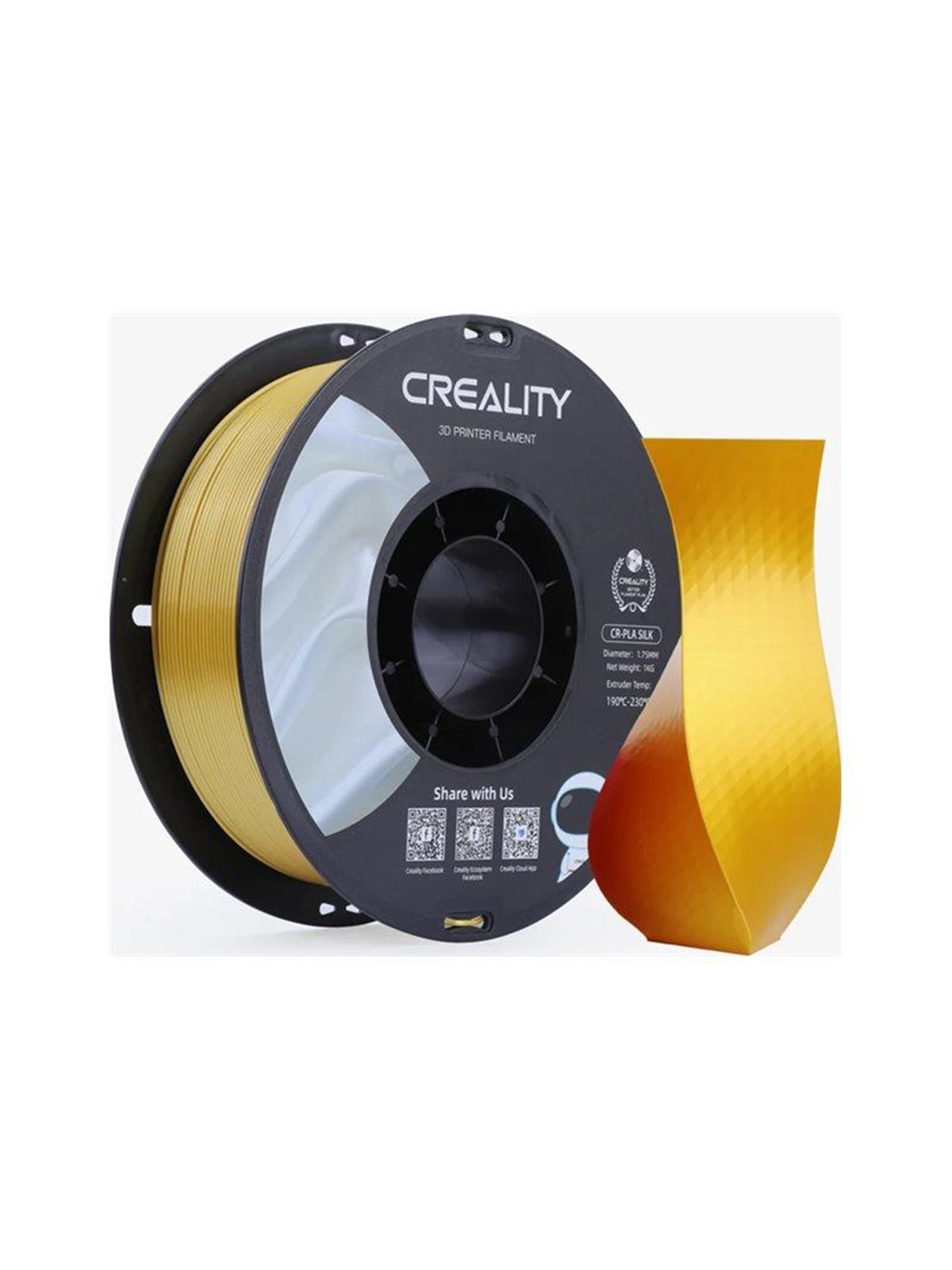CREALITY 3D - golden - CR-Silk PLA filament, 1kg