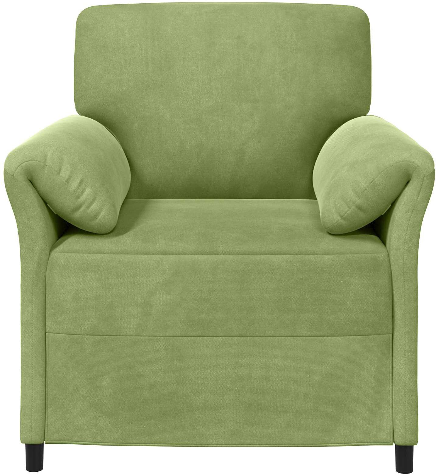 vidaXL Canapé 1 place Vert clair Velours