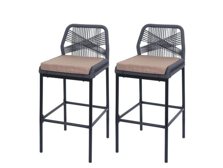 BARHOCKER Anthrazit, Taupe