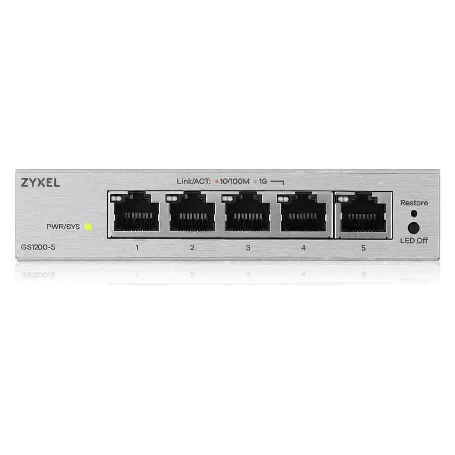 Zyxel GS1200-5V3 5-Port Gigabit web / smart managed Switch (5 Ports) (GS1200-5V3-EU0101F)