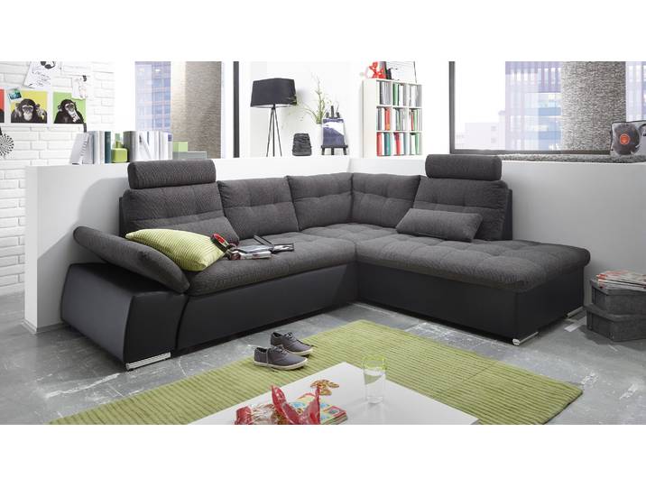 Ecksofa Medan mit großzügiger Ottomane und Schlaffunktion
