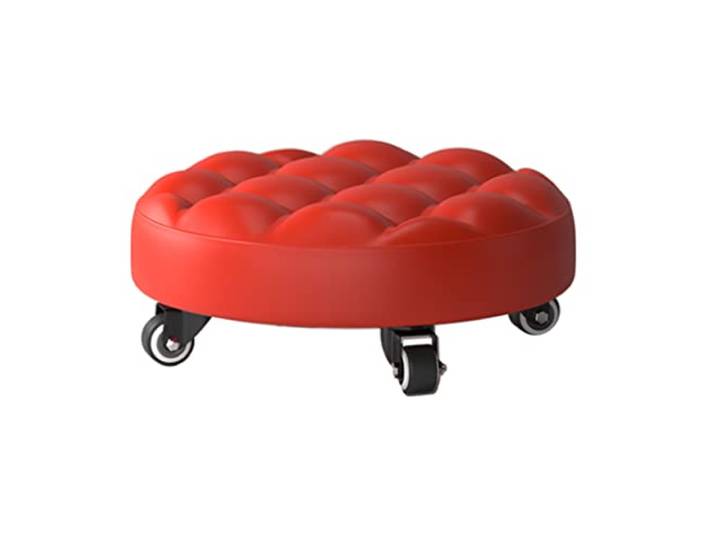 JFGCTYHXY Hocker mit Rollen, mit Lagerrad, Rollsitz(Red1)
