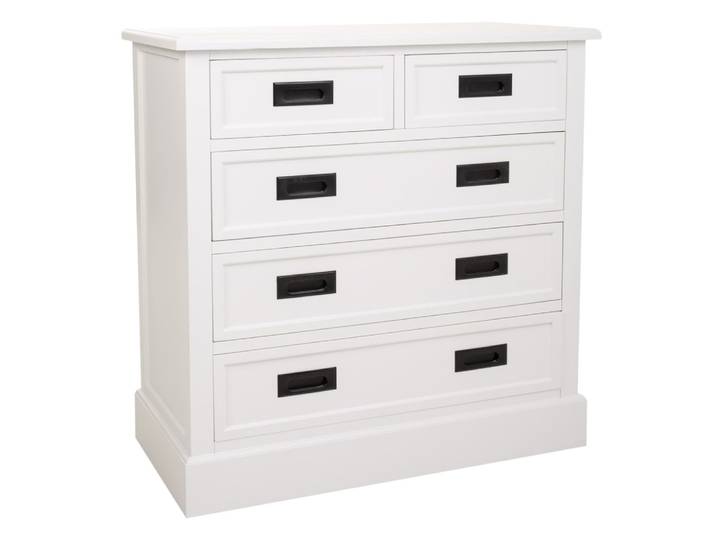 Commode en bois blanc 80x40x80,5h