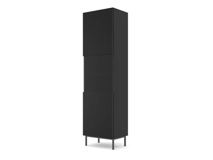 Vitrine coloris noir 60 x 42 x 217 cm