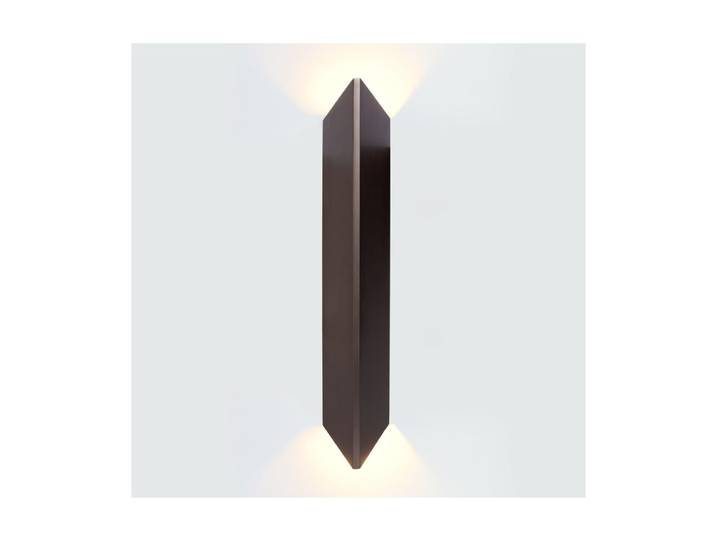 Applique en métal bronze brossé, design moderne