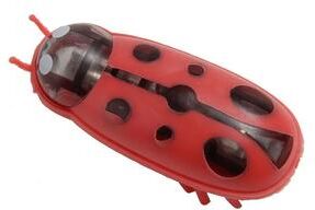 Uplift Treasures Mini Electric Ladybug Cat Toy Interactive Walking Insect Pet Toy a
