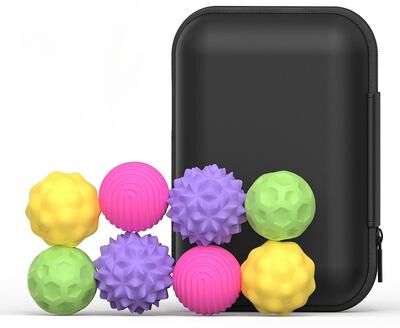 Uplifted Finds Silicone Magnetic Sensory Fidget Balls Set For Anxiety And Stress Relief l 2 pack Orange