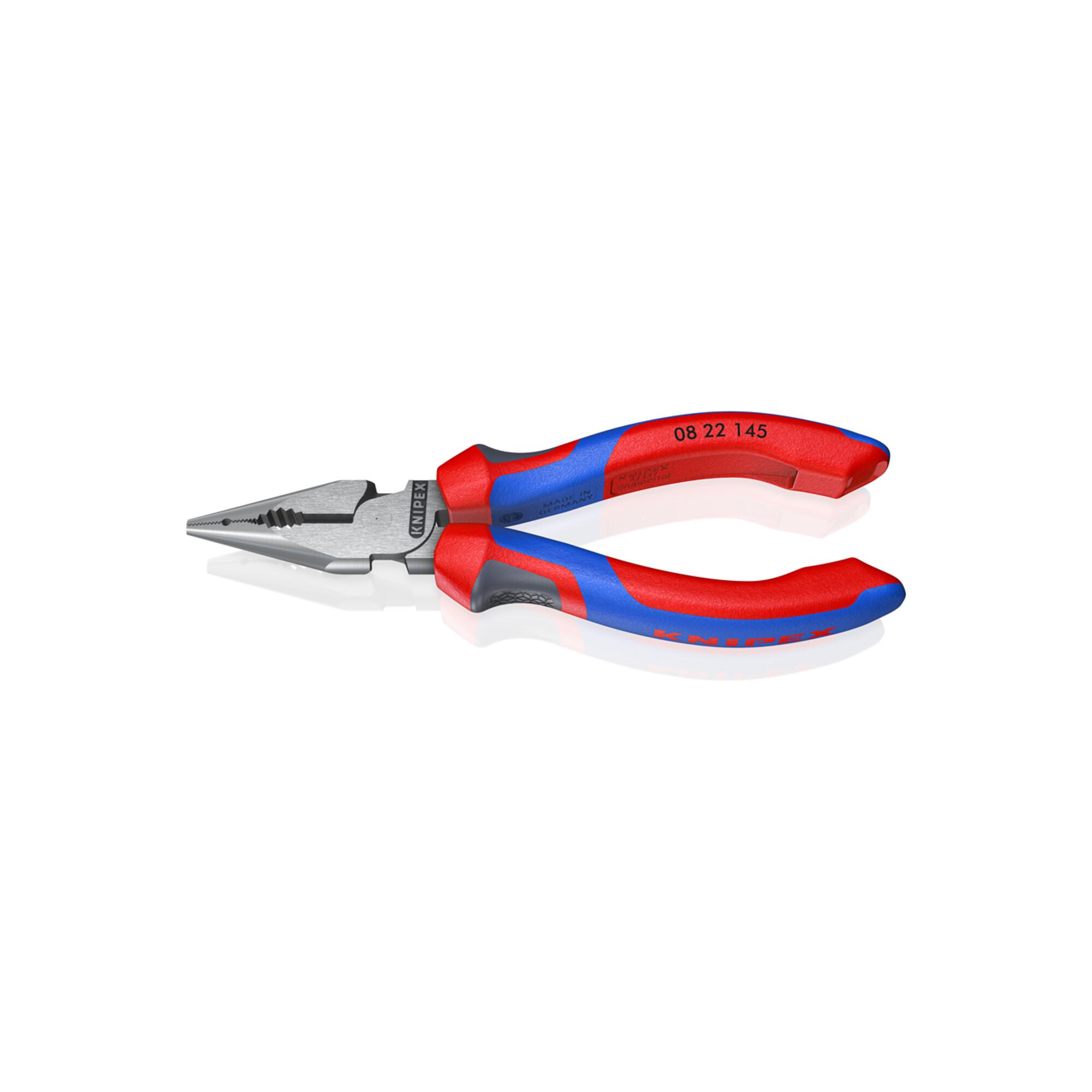 KNIPEX 08 22 145 Spitz-Kombizange mit Comfort-Griffen schwarz atramentiert 145 mm)