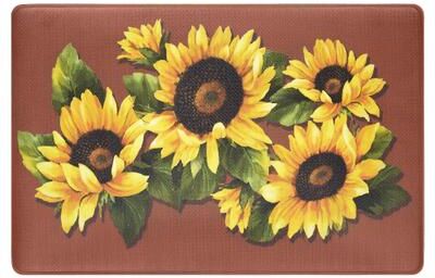 "Black Eyed Susan 18-in. x 30-in. Anti Fatigue Mat by Achim in Multi (Size 18"")"