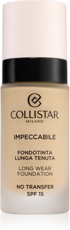 Collistar Impeccabile Long Wear Foundation long-lasting foundation SPF 15 1N Avory 30 ml