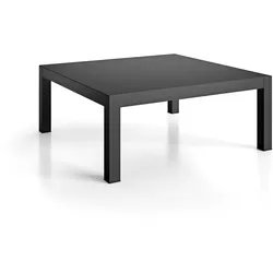 Beistelltisch Domino aus Aluminium, rechteckig, modern, Schwarz, 140x70 cm, von Fiam