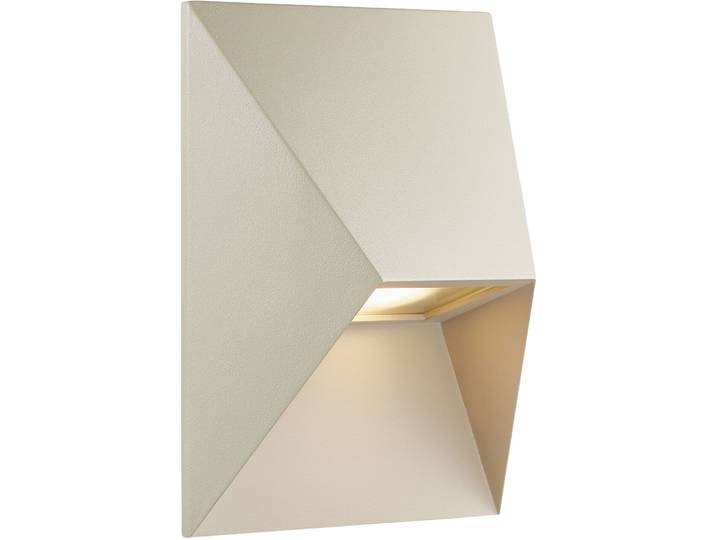 NORDLUX Wandlampe aussen Pontino Sand Aluminium B 15 cm IP54