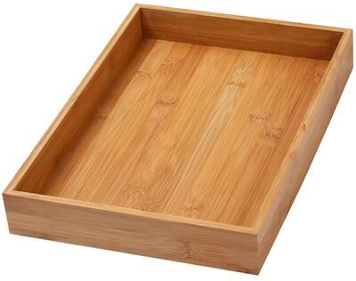 Ybm Home Inc. YBM Home Bamboo Kitchen Drawer Organizer Storage Box