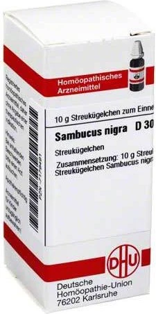Sambucus Nigra D 30 Globuli 10 g
