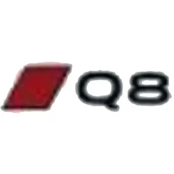 Audi Schriftzug Q8 e-tron Audi Sport Schwarz/Rot 4KE853740B5FQ