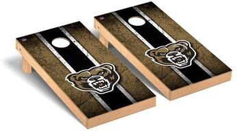 Skip's Garage Oakland Golden Grizzlies Vintage Cornhole Board Set