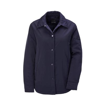Kurzjacke GOLDNER "Leicht wattierte Jacke", Damen, Gr. 40, blau (marine), Obermaterial: 88% Polyester PES. 12% Polyamid PA., Manschette, Jacken Kurzjacke, mit leichter Wattierung