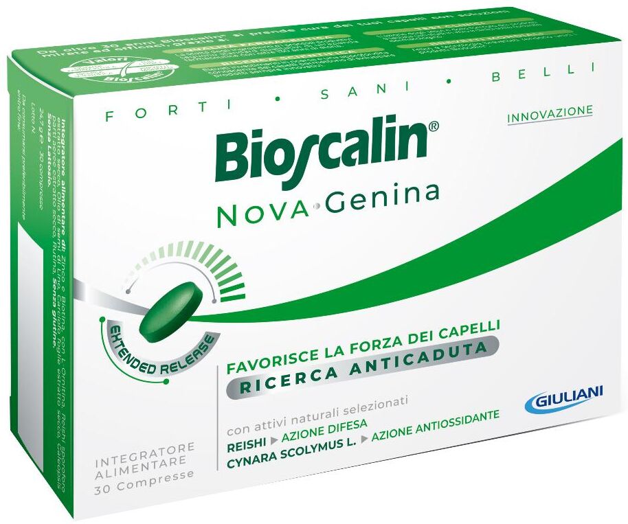 GIULIANI SpA Bioscalin NovaGenina Integratore Capelli Uomo e Donna, 30 Compresse