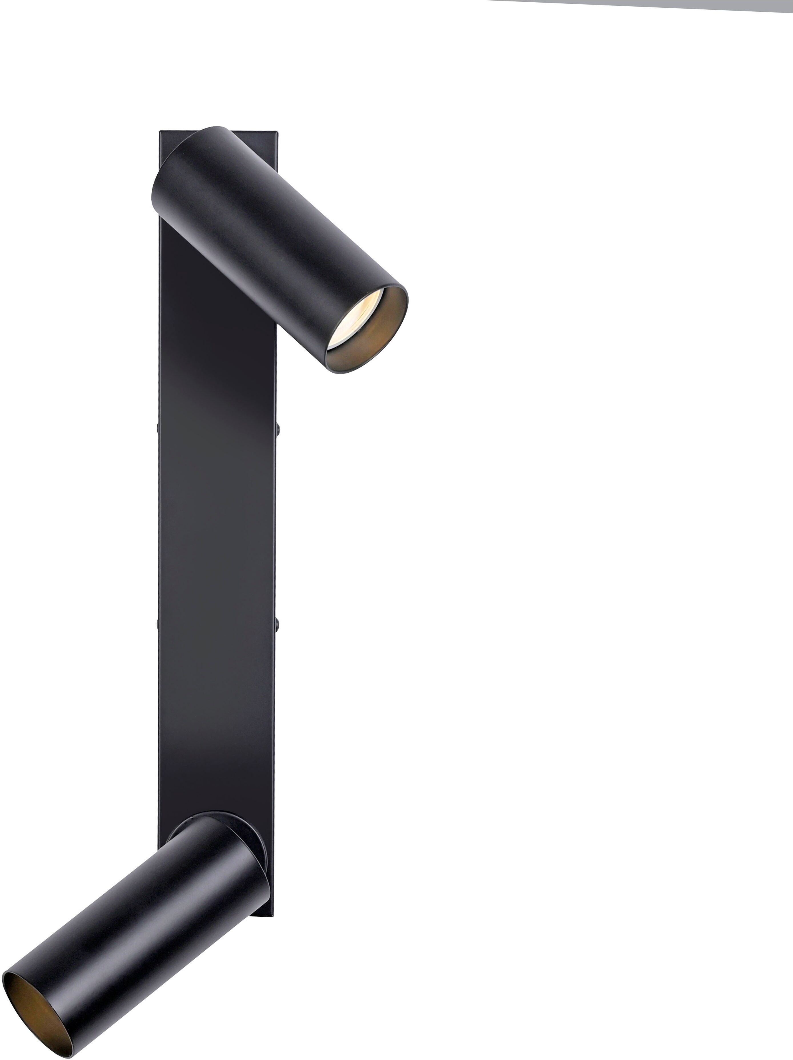 LED Deckenleuchte "RIK", schwarz, 2, H: 10,5cm, 1 Stk., SCHÖNER WOHNEN-KOLLEKTION, Leuchten, SCHÖNER WOHNEN Kollektion, dreh- und schwenkbar, LED Deckenleuchte