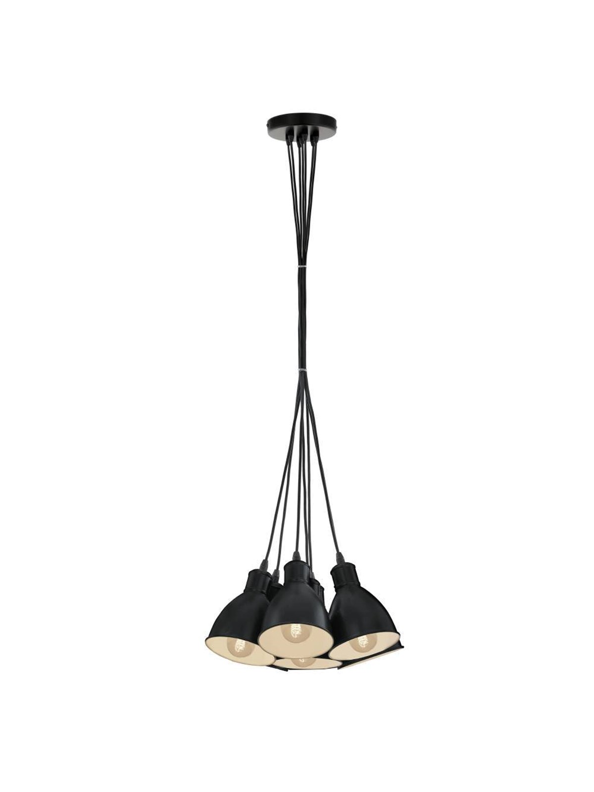 EGLO PRIDDY CLUSTER 7L SCHWARZ